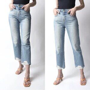 Frame Denim Le Hollywood Crop Jeans Released Hem Fullerton Size 27